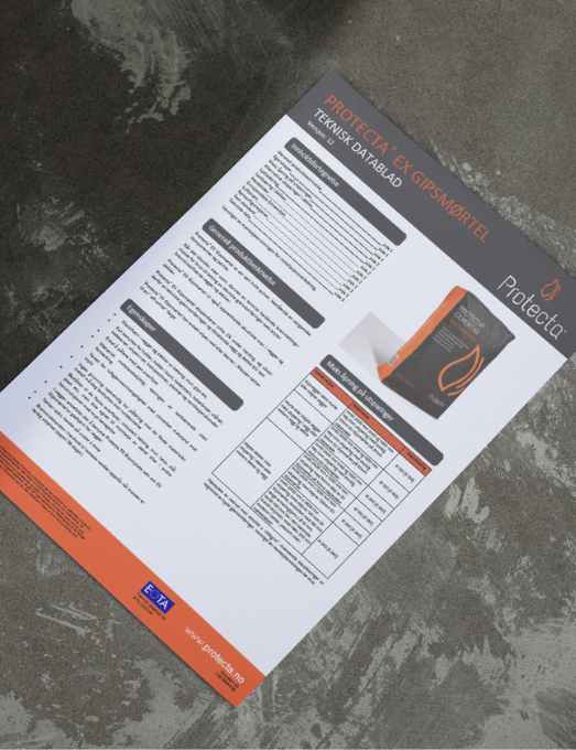 Protecta EX Gipsmørtel Teknisk Datablad